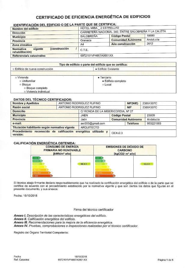 Hotel Miba Salobreña Kültér fotó